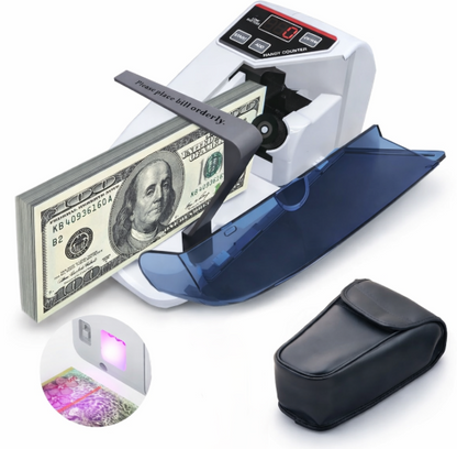 Contadora de Billetes Portátil con Luz UV