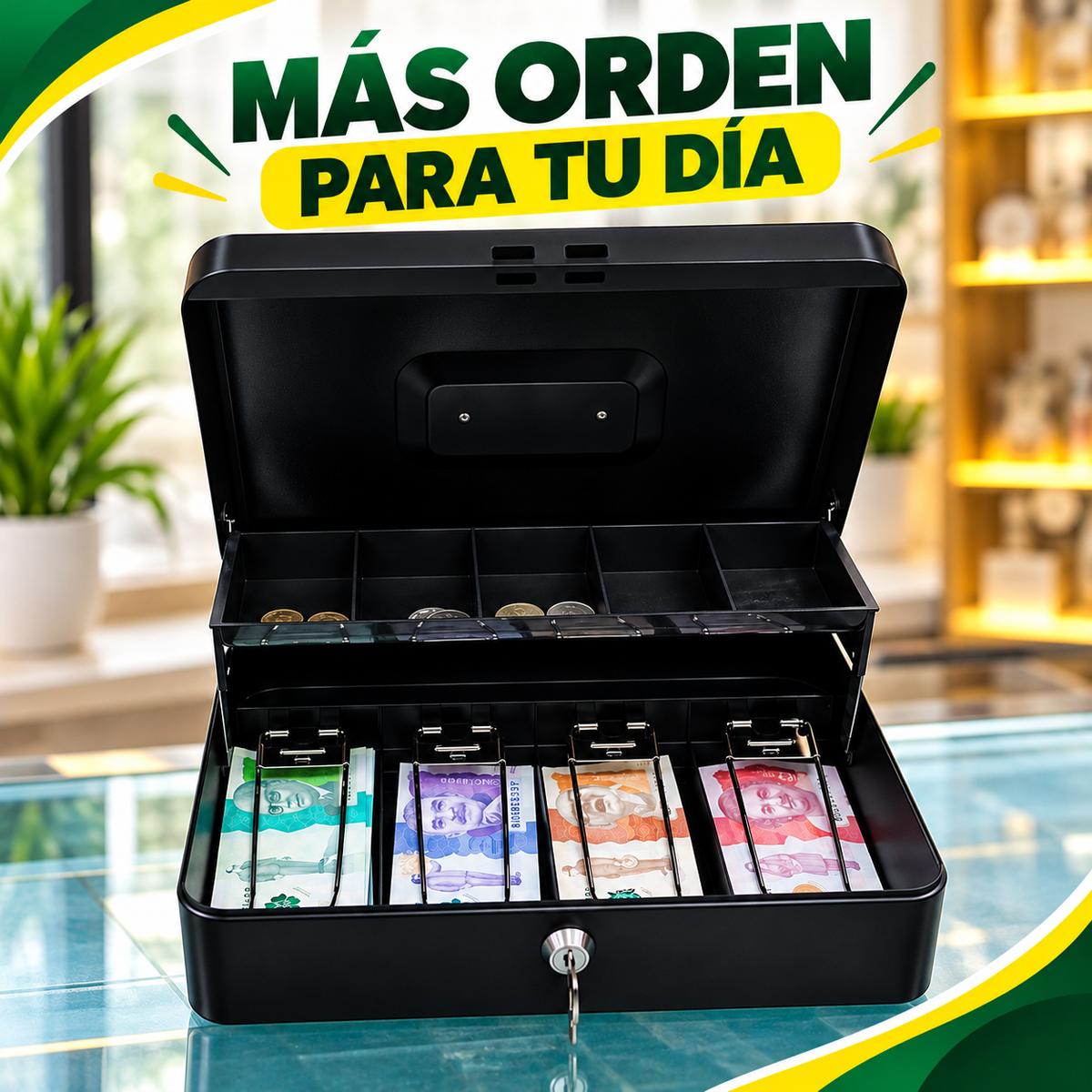 💵CAJA ORGANIZADORA DE DINERO METALICA🤑