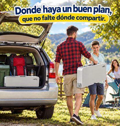 MESA PLEGABLE 5 EN 1 CON 4 ASIENTOS